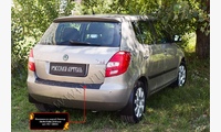 Накладка на задний бампер Skoda Fabia II 2010-2013