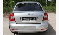Накладка на задний бампер Skoda Octavia A5  2008-2013