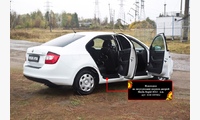 Накладки на внутренние пороги дверей Skoda Rapid 2012-