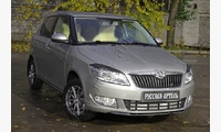 Накладки на передние фары (реснички) Skoda Fabia Roomster -