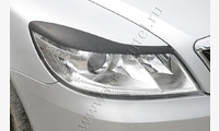 Накладки на передние фары (реснички) Skoda Octavia A5  2008-2013