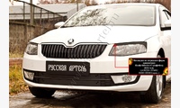 Накладки на передние фары (реснички) Skoda Octavia A7 2014-2017 (III дорестайлинг)