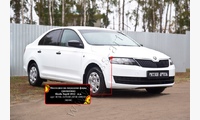 Накладки на передние фары (реснички) Skoda Rapid 2012-