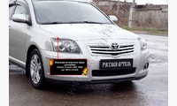 Накладки на передние фары (реснички) Toyota Avensis 2003-2008