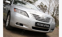Накладки на передние фары (Реснички) Toyota Camry V40 2006-2009 (дорест.)
