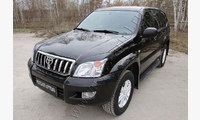 Накладки на передние фары (реснички) Toyota LC Prado 120 2003-2009