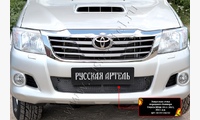 Защитная сетка переднего бампера Toyota Hilux 2013-2015