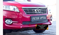 Зимняя заглушка решетки переднего бампера Toyota Rav4 2011-2012