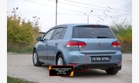 Накладка на задний бампер Volkswagen Golf VI 2009-2012