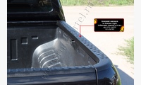 Комплект накладок на боковые борта и задний откидной борт без скотча Volkswagen Amarok 2010-2016 (I дорестайлинг)