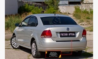 Накладка на задний бампер Volkswagen Polo V 2009-2015