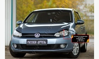 Накладки на передние фары (реснички) Volkswagen Golf VI 2009-2012
