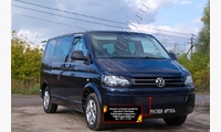 Зимняя заглушка решётки переднего бампера Volkswagen Transporter (T5 рестайлинг) 2009-2015