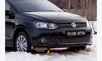 Зимняя заглушка решётки переднего бампера (Highline) Volkswagen Polo V 2009-2015