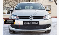 Зимняя заглушка решетки переднего бампера Volkswagen Polo V 2009-2015
