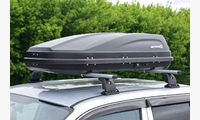 Автобокс на крышу ACTIVE S (320 л) Аэродинамический с двусторонним открыванием черный