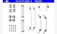 Комплект пружин для задних тормозных колодок с пружинами ручника Дастер 4х4 (ATE 03.0137-9281.2)