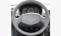 Кожаная оплетка на руль (без п/б) Hyundai Accent МТ0, МТ1, МТ2, AТ4 серая