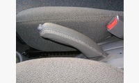 Кожаные накладки на ручку МКПП и ручку ручного тормоза Hyundai Accent МТ0, МТ1, МТ2, MT3, серые