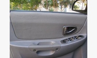 Набор вставок в двери из кожзаменителя (Винилискожа) Hyundai Accent, серые