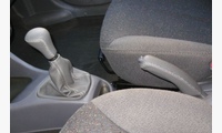 Накладка из кожи на ручку МКПП и ручного тормоза Hyundai Accent МТ0-МТ2, серая