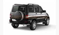 Защита заднего бампера угловая Ø63мм UAZ Patriot 2008-2013 (нерж)