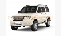 Защита переднего бампера одинарная Ø63мм UAZ Patriot 2008-2013 (нерж)