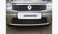 Защитная сетка в бампер Сандеро 2011-2014 низ черн