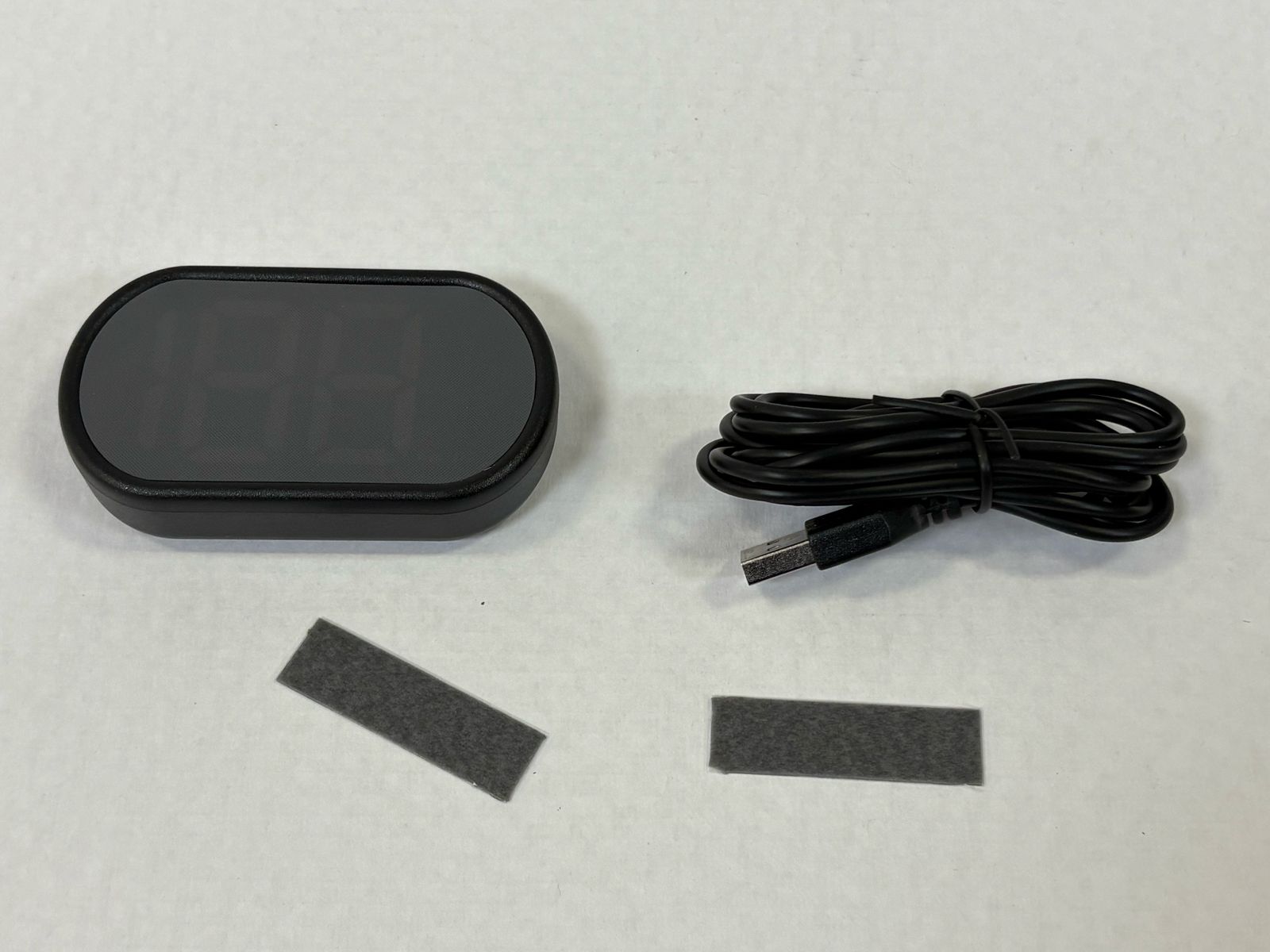 GPS спидометр овальный цвет цифр белый, км/ч (USB)