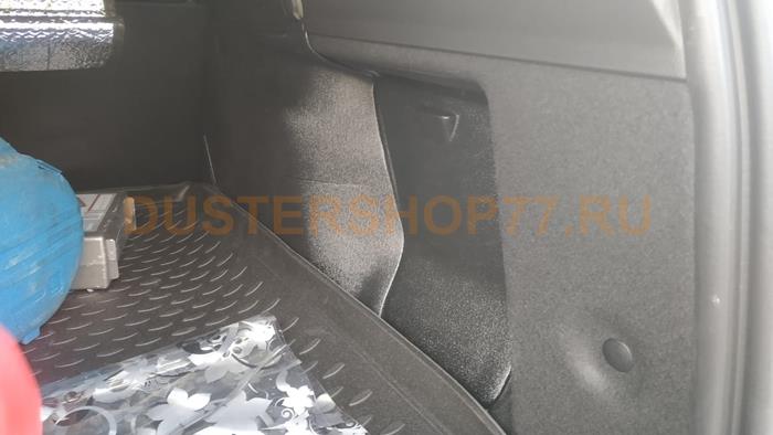 Накладка на внутренние арки багажника с карманами Рено Дастер 2021- (6 деталей Автолидер58)