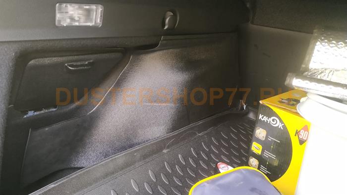 Накладка на внутренние арки багажника с карманами Рено Дастер 2021- (6 деталей Автолидер58)