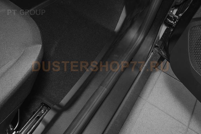 Накладки на ковролин передние (ABS 2шт) Дастер 2021-