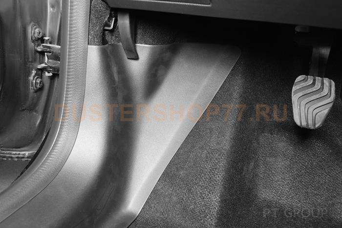 Накладки на ковролин передние (ABS 2шт) Дастер 2021-