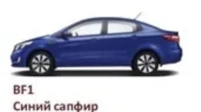 Набор для подкраски KIA Rio Синий Сапфир (BF1)