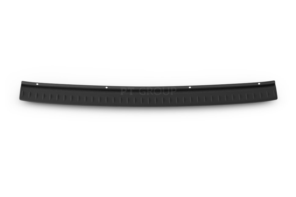 Накладка на задний бампер Калина II Универсал, Кросс 2013- , Granta FL Универсал 2018- (черное тиснение, ABS)