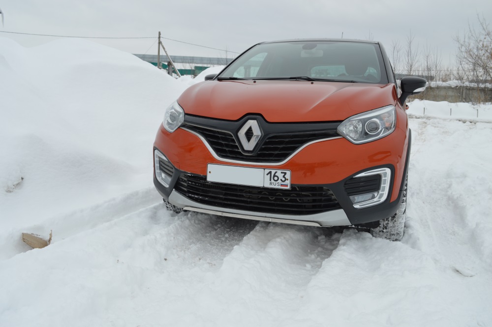 Увеличенная защита переднего бампера, картера двигателя и КПП (RENAULT KAPTUR)