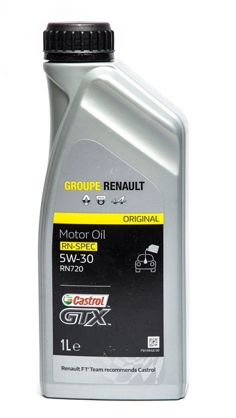Моторное масло Renault-Castrol GTX RN-SPEC 5w30 RN720 1л (замена ELF .