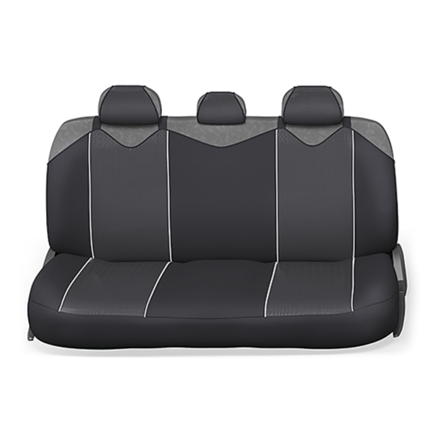 Чехлы-майки Autoprofi CARBON Plus (чёрно/серый) (к-т 9 пр)