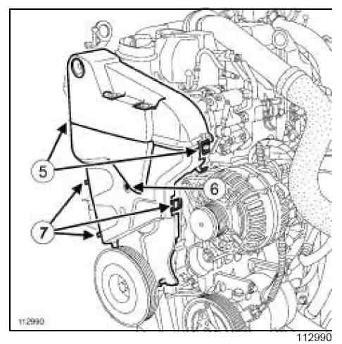 Замена ремня ГРМ (двигатель K4M) Renault Megane 2