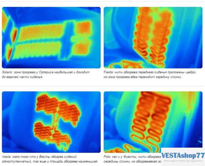 Проверка подогрева сидений Lada Vesta