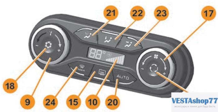 блок климата Lada Vesta люкс