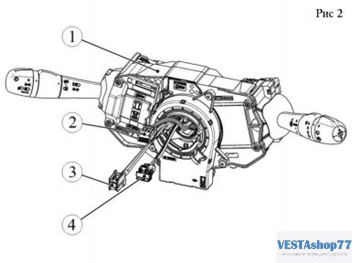 снятие руля Lada Vesta и xray