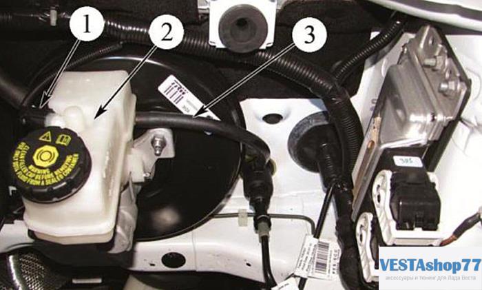 тормозной бачок Lada Vesta и xray