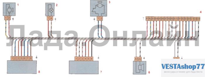 Схема электрики лада веста