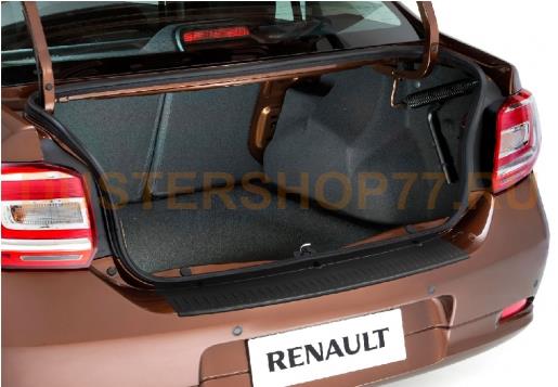 Накладка на задний бампер Renault Logan 2014-